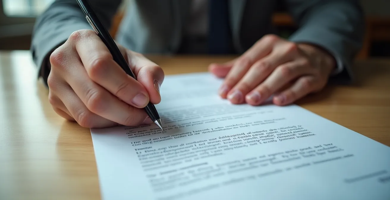 Examen minutieux de documents contractuels de déménagement